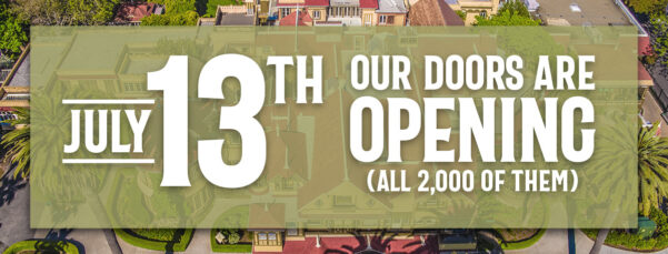 Winchester Mystery House reopening graphic