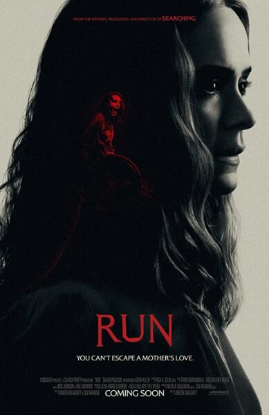 Run poster starring Sarah Paulson