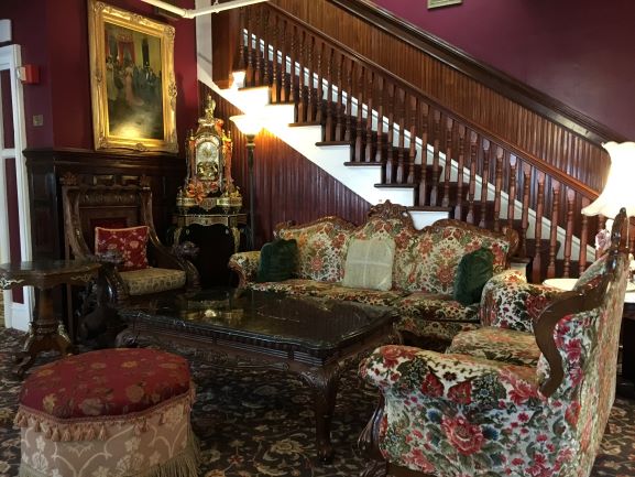 The Queen Anne lobby with staircase