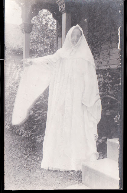 Ghost photo circa 1920 in Buckland Museum's Apparitions Exhibition