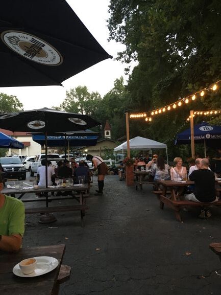 Hofbrauhaus patio in Helen, Georgia