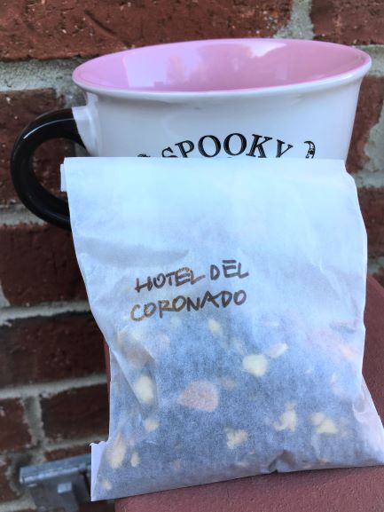 Spooky mug with Hotel Del Coronado American Hauntings Ink Tea
