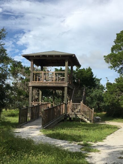 Viewing platform Jekyll Island St Andrews beach