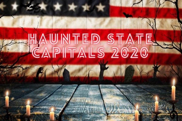 2020's haunted state capitals graphic