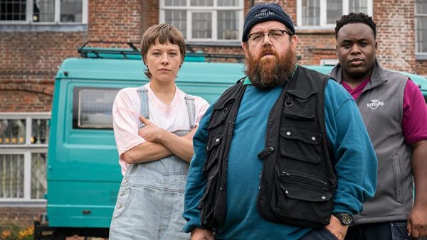Emma D'Arcy, Nick Frost and Samson Kayo star in Truth Seekers