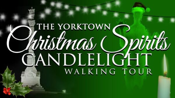 Yorktown Christmas spirits Candlelight ghost tour poster