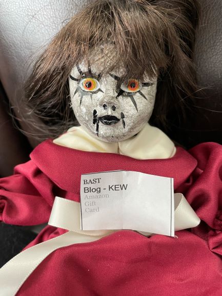 Haunted Lily doll picking first winning entry in Krampusnacht Eve giveaway