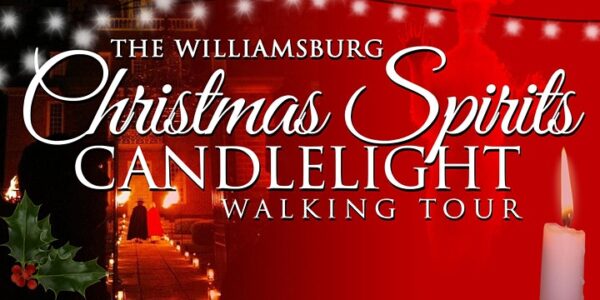 Williamsburg Christmas spirits Candlelight ghost tour poster