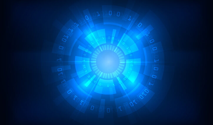 digital code number security background