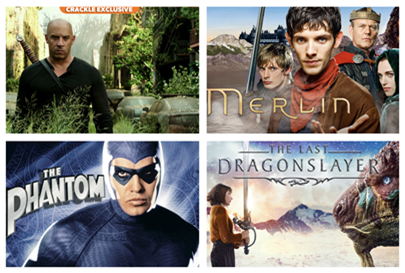 Crackle Fantasy channel collage