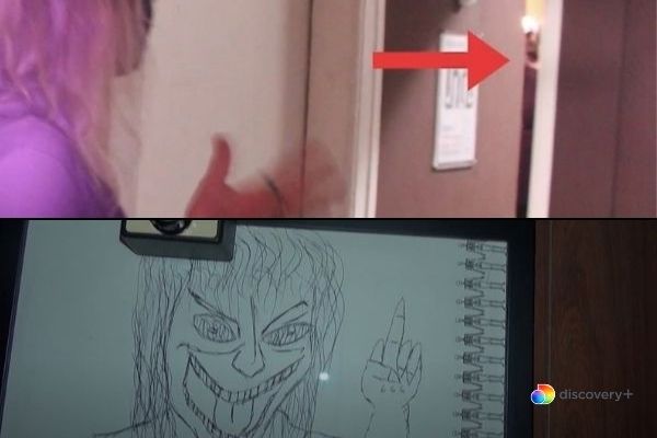 Figure in Cecil Hotel compared with Richard Ramirez Middle Finger Drawing (1)