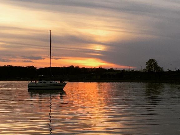 Sunset on Percy Priest Lake