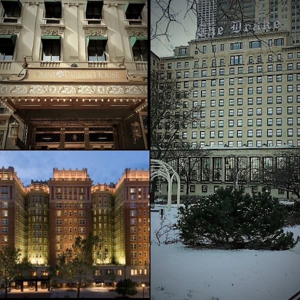 Three romantic haunted hotels. The Drake, Omni Parker House and the Skirvin