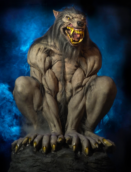 Crouching werewolf 