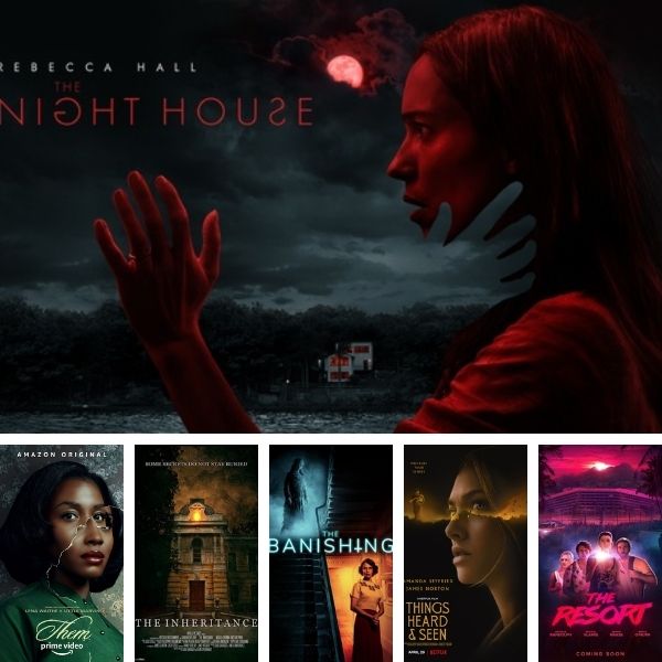Haunted House Horror Movies 2021 collage of posters