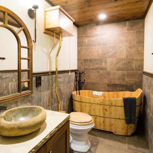 Bathroom in a dwelling at Ancient Lore Village