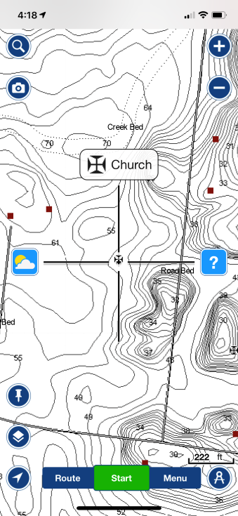 Navionics of Percy Priest Lake Church