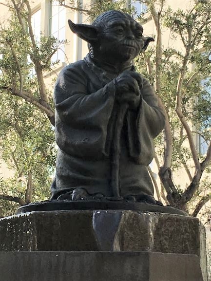 The Yoda Fountain in San Francisco