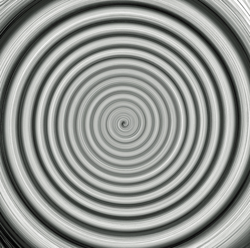 Black and White Twilight Zone Spiral Vortex Background