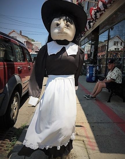 Salem stuffed street witch