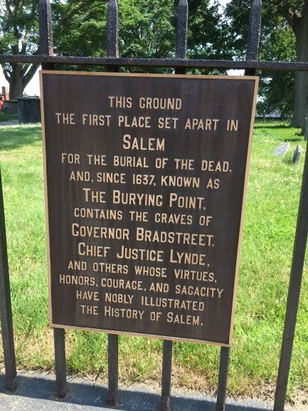 The Burying Point metal marker