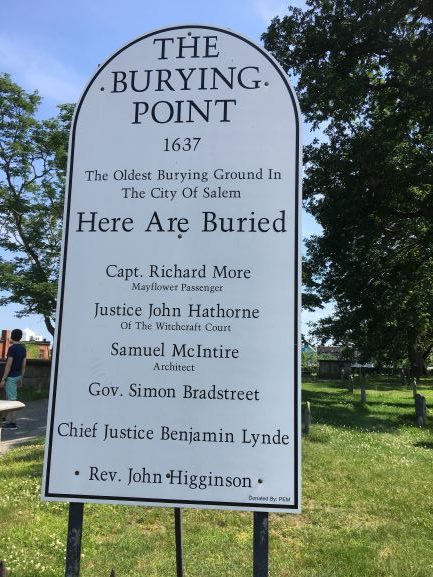 The Burying Point sign