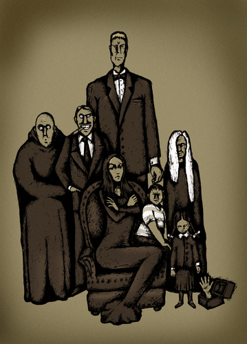 The Addams Family portrait