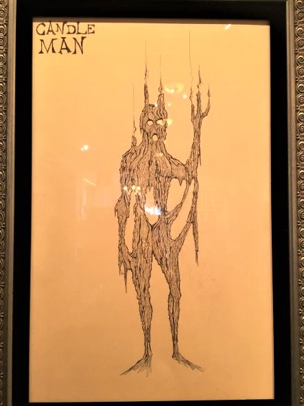 Candle Man Haunted Mansion concept sketch