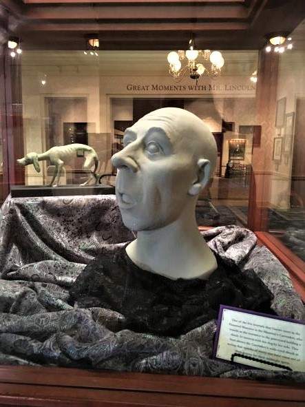 Haunted Mansion Caretaker face sculpture