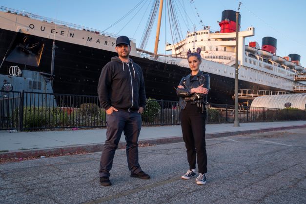 Jack and Kelly Osbourne at the Queen Mary