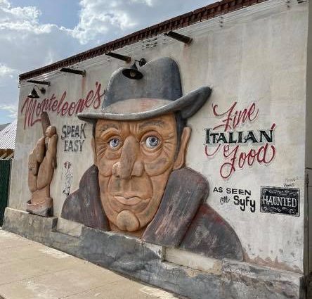 The mural on the side of Monteleone’s Ristorante. From their Facebook page.