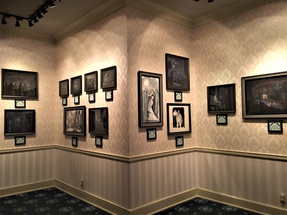 Happy Haunts Materialize ghoul-ery wall with concept art