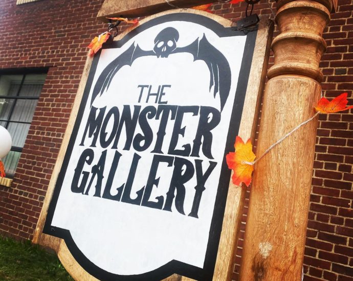 Long Island Monster Gallery sign from Facebook