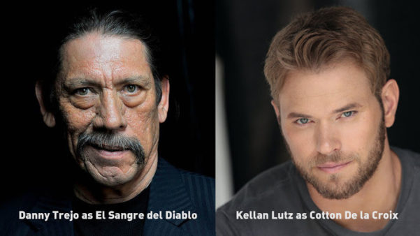 Danny Trejo, Kellan Lutz in "For Blood Or Justice"