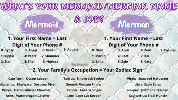What's your mermaid name generator meme