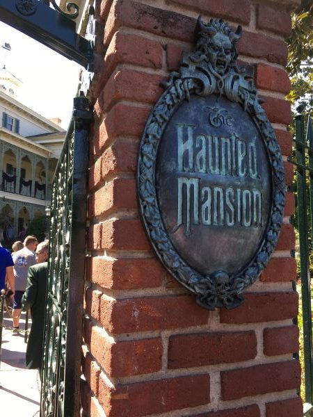 Haunted Mansion plaque at Disneyland