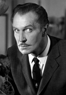 Vincent Price headshot from House on Haunted Hill