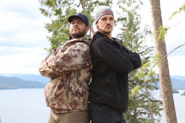 Jack Osbourne and Jason Mewes posing for Night of Terror promo pic.