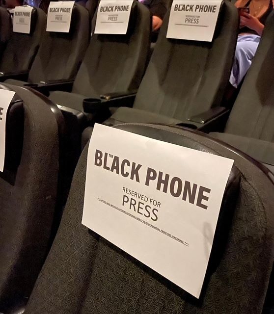 The Black Phone Press seats