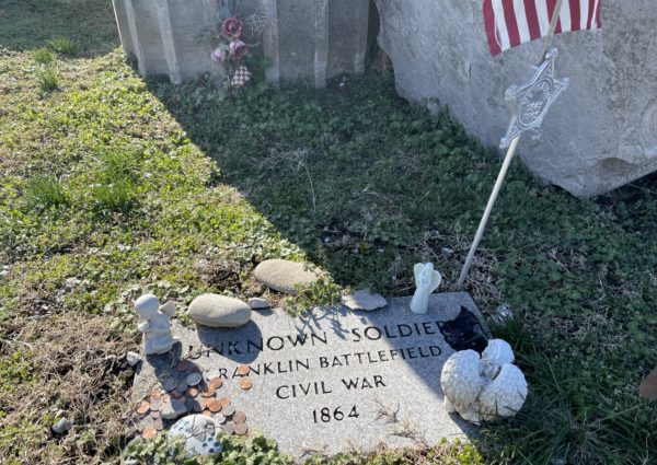 Unknown Civil War Soldier memorial tombstonemarker