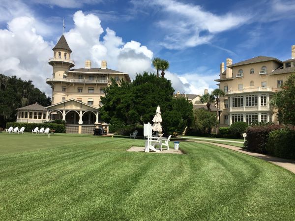 Jekyll Island Club Resort and croquet lawn