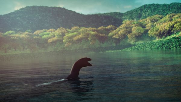 Rendering of a Loch Ness Monster-like plesiosaur