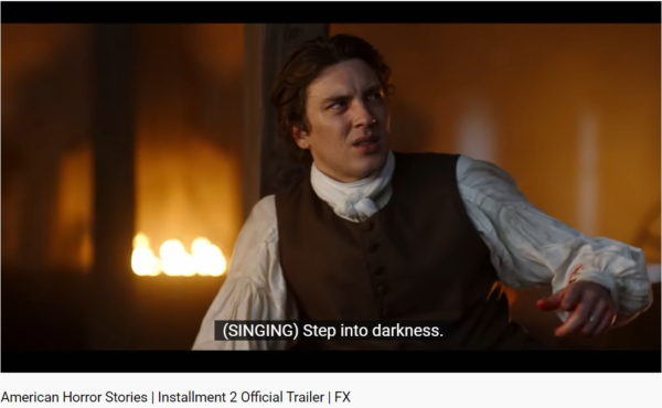 Screenshot of man in period clothing from American Horror Stories season 2 trailer