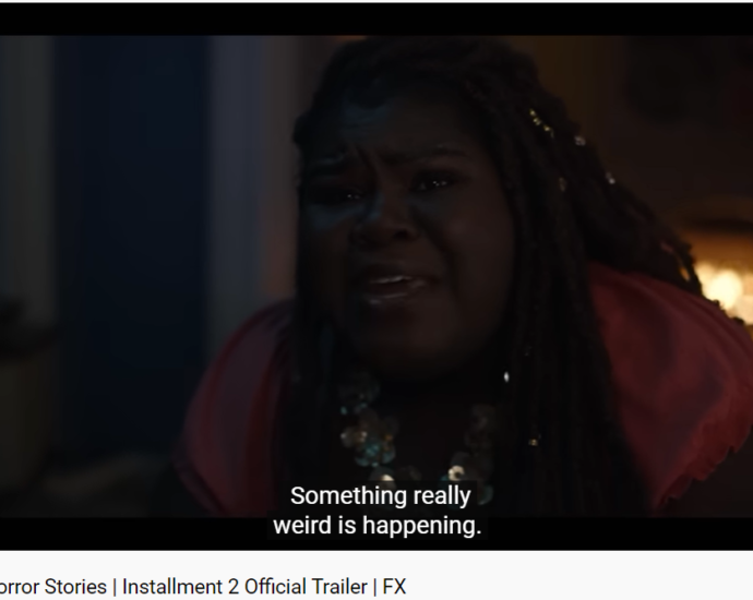 Something really weird is happening American Horror Stories season 2 trailer screenshot with Gabourey Sidibe.