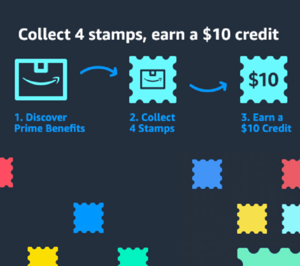 Amazon Prime Stampcard Rewards graphic