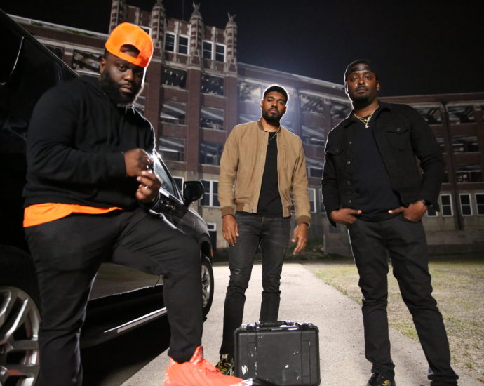 ero shot of The Ghost Brothers Marcus Harvey, Juwan Mass & Dalen Spratt at Waverly Hills