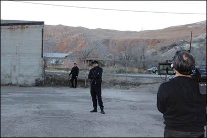 Zak Bagans and crew at Old Bullion Plaza School