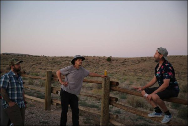 Left to right: Jack Osbourne, Jason Mewes and Jamie Kennedy discuss their search for UFOs in Utah’s Uinta Basin.