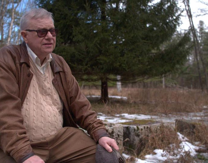 Whitley Strieber at site of alien encounter