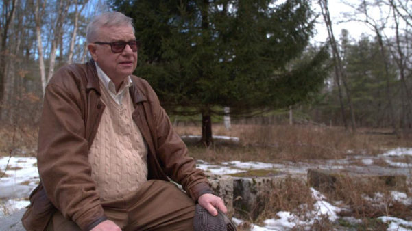 Whitley Strieber at site of alien encounter